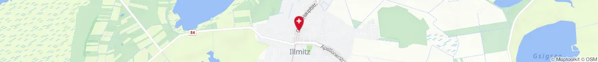 Kartendarstellung des Standorts für Elisabeth-Apotheke in 7142 Illmitz